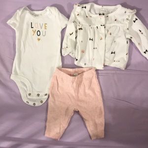 Carters 3 piece outfit